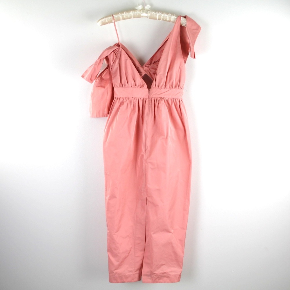 Alice McCall Love Is Greed Ballet Pink Cut Out Bow Shoulder Midi Dress 2 - Picture 4 of 6